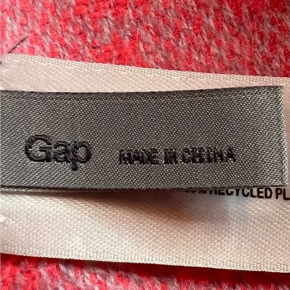 GAP Pink and Baby Blue Patterned Scarf 100% acetate